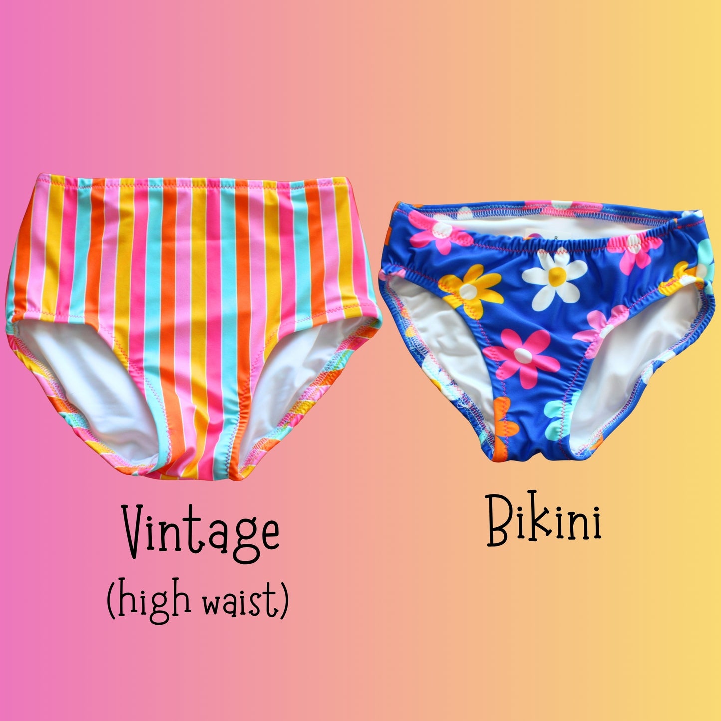 Bold Floral Bikini Bottoms