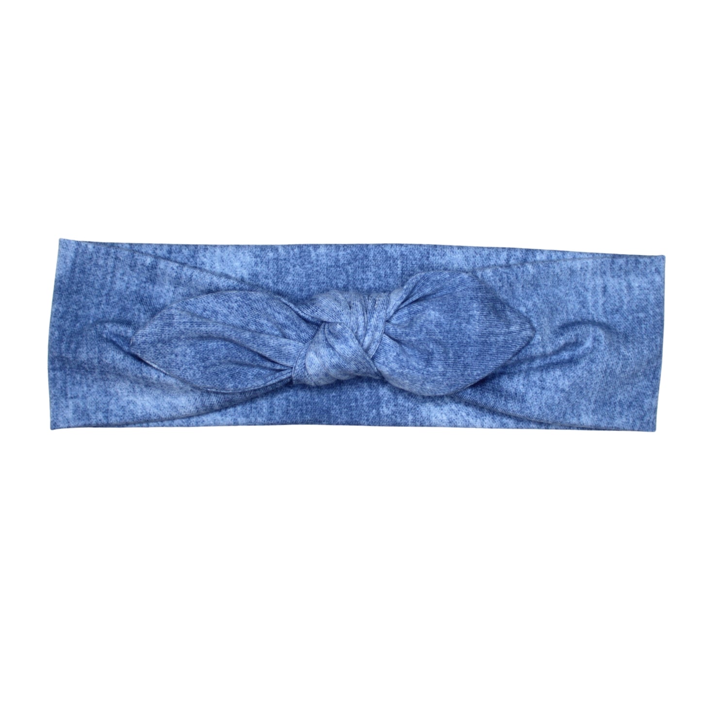 Faux Denim Bow Headbands