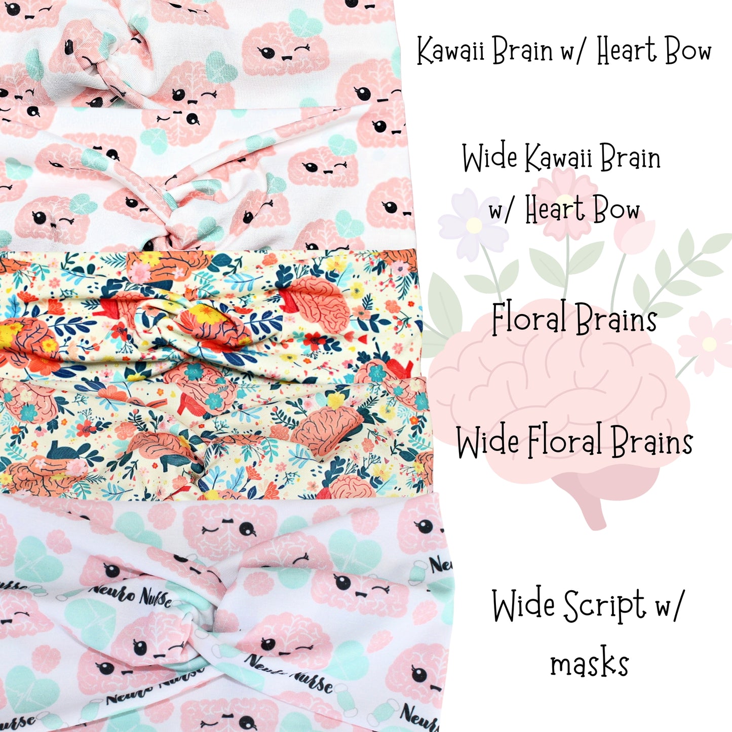 Neuro Nurse Brain Headbands