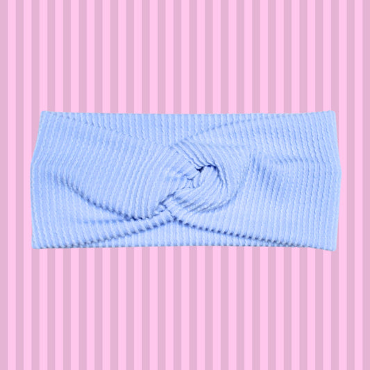 Light Blue Rib Headband