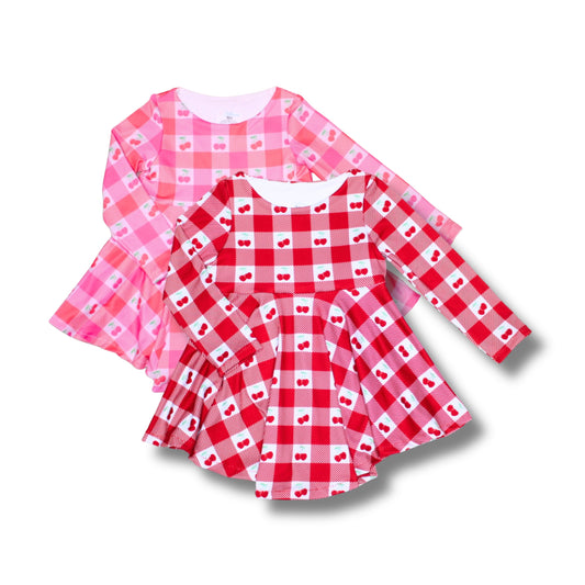 Girls Cherry Dress, TAT 2-3 weeks