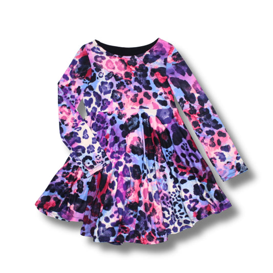 Colorful Leopard Print Dress