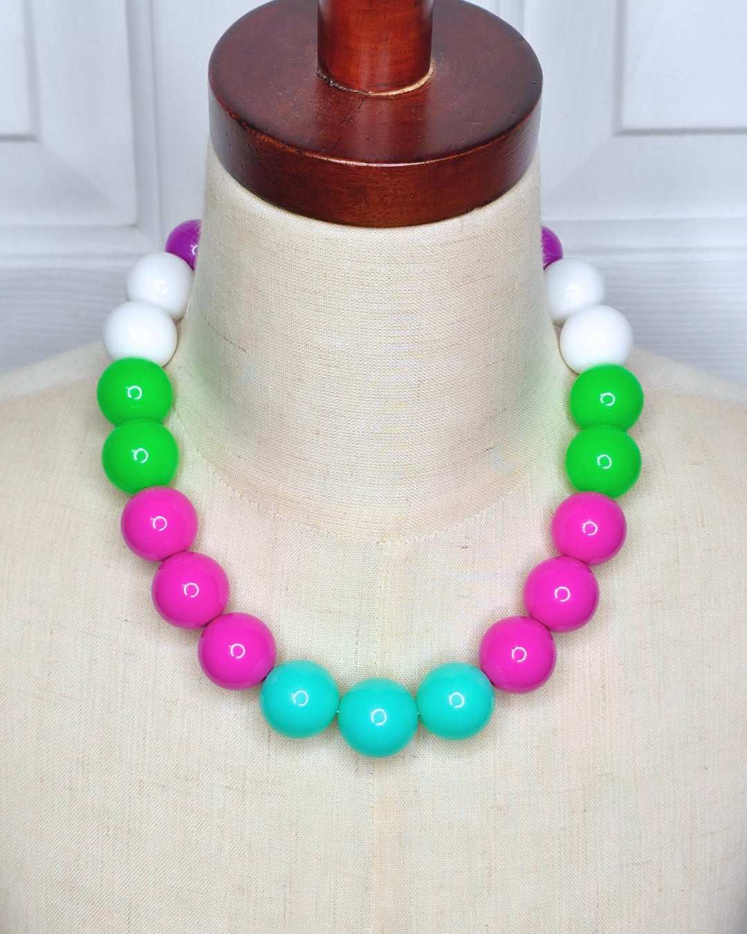 Neon Colorblock 18" Necklace