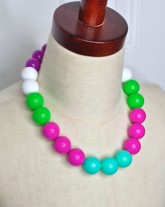 Neon Colorblock 18" Necklace