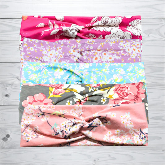 Cotton Floral Headbands