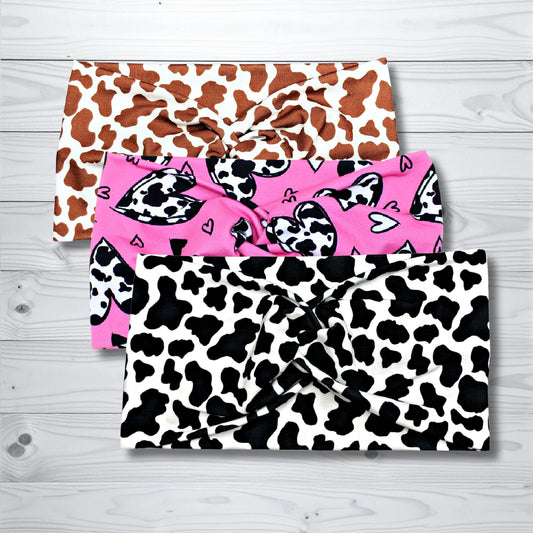 Cow Print Headbands
