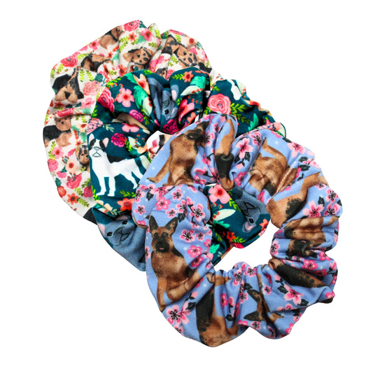 Dog Breed Scrunchies