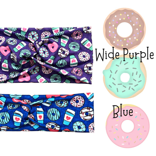 Nurse Donuts and Coffee Headbands