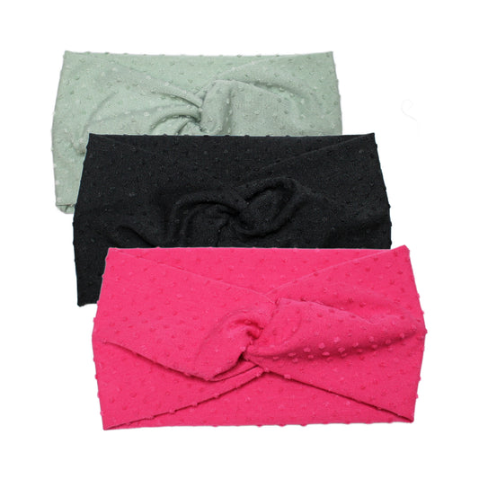 Wide Textured Dot Headband