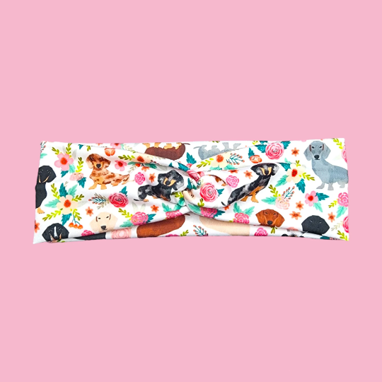 Wiener Dog Stretchy Headbands