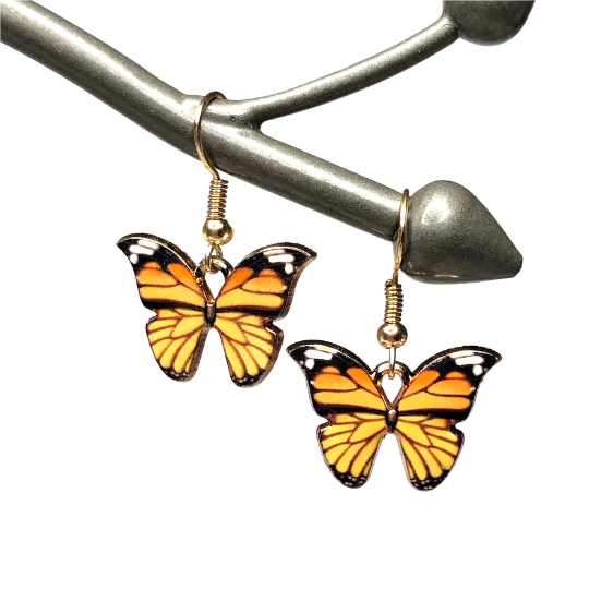 Simple Butterfly Drop Earrings