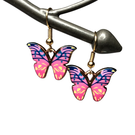 Simple Butterfly Drop Earrings