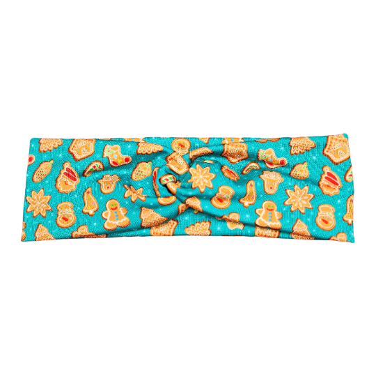 Teal Green Gingerbread Cookie Headband