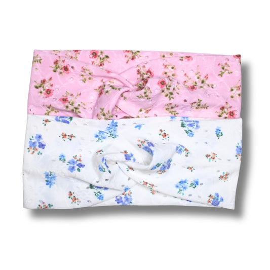 Lacy Eyelet Floral Headbands