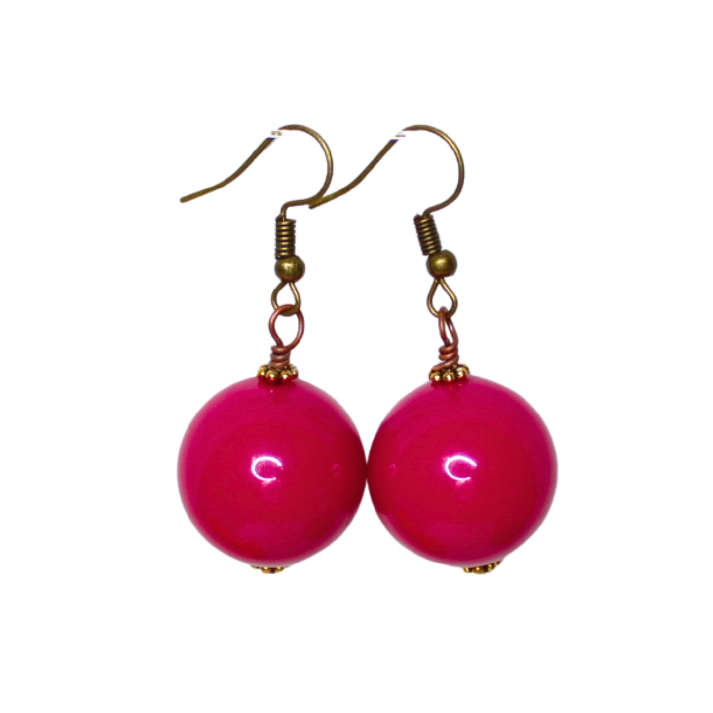 Chunky Bead Drop Earrings