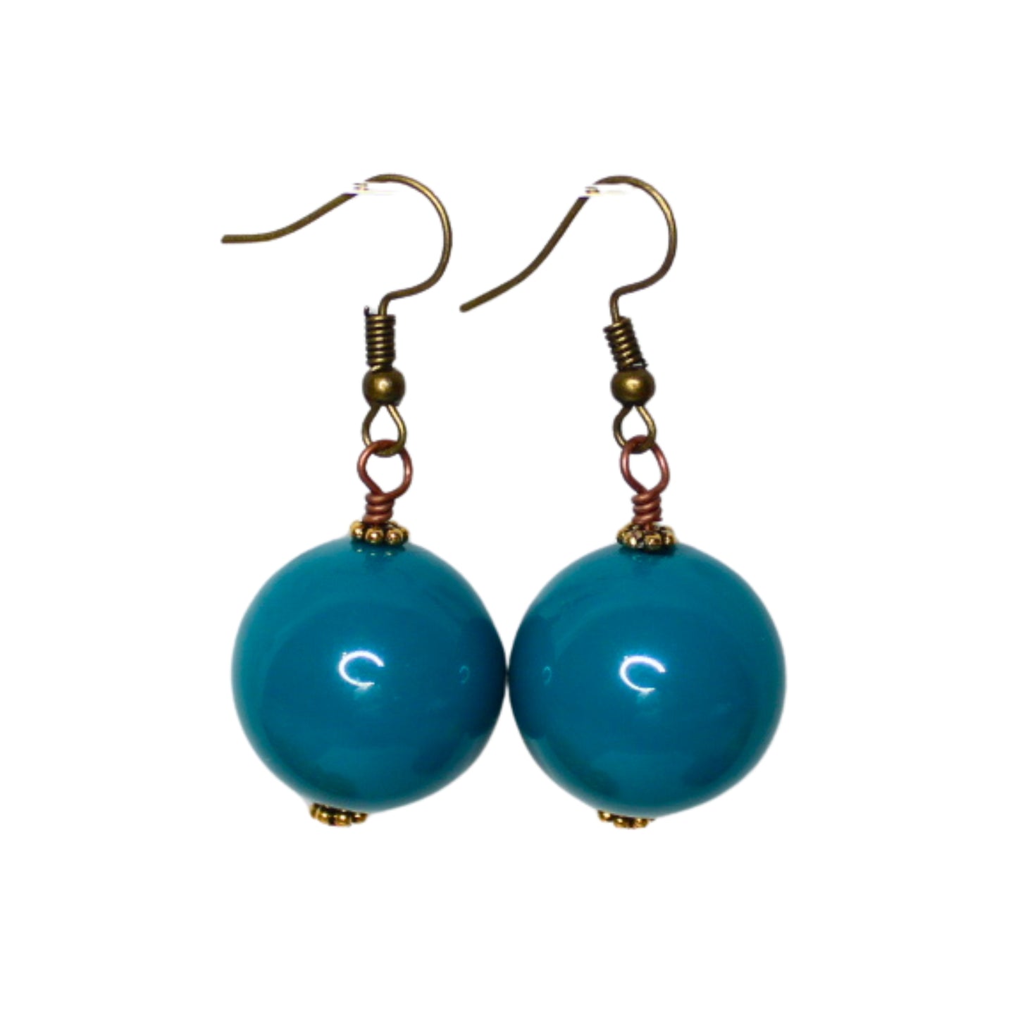 Chunky Bead Drop Earrings