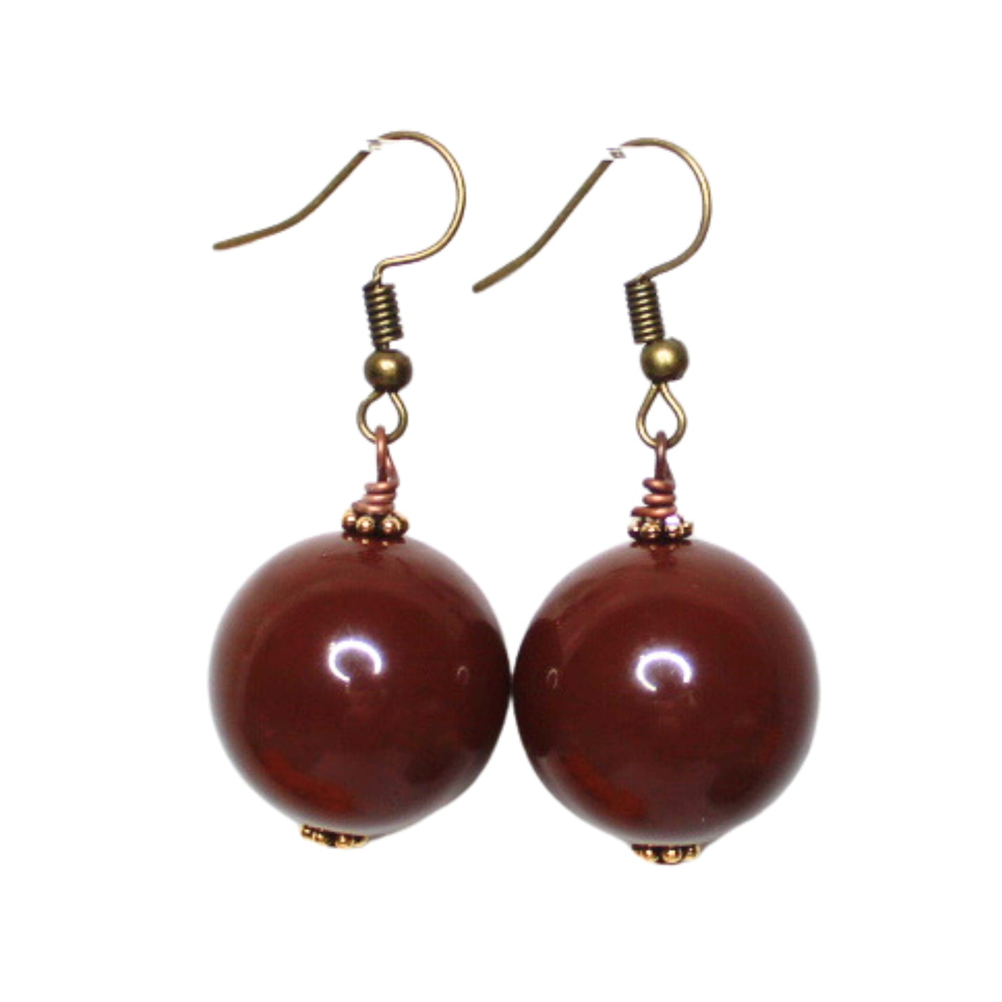 Chunky Bead Drop Earrings