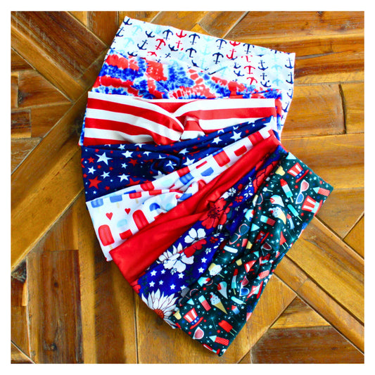4th of July Stretchy Headbands