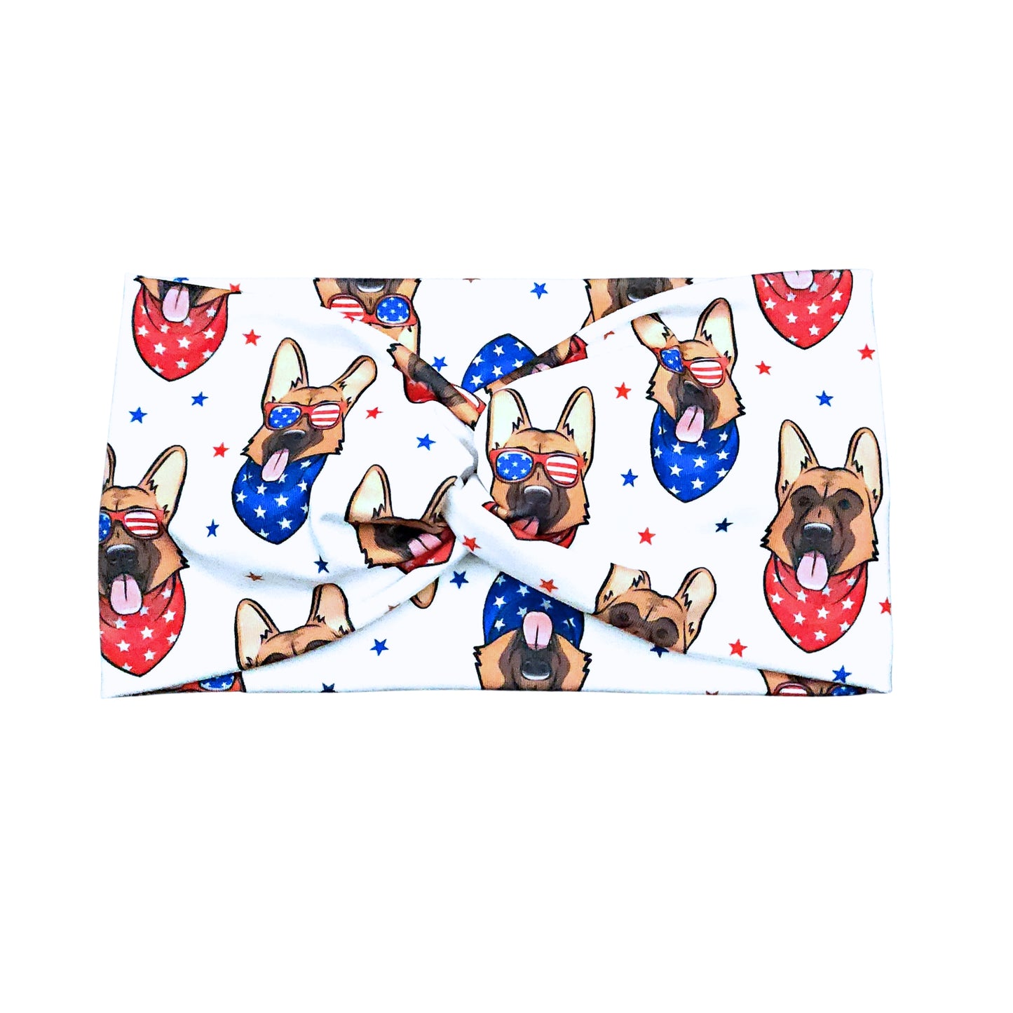 Wide 4th of July Stretchy Headbands