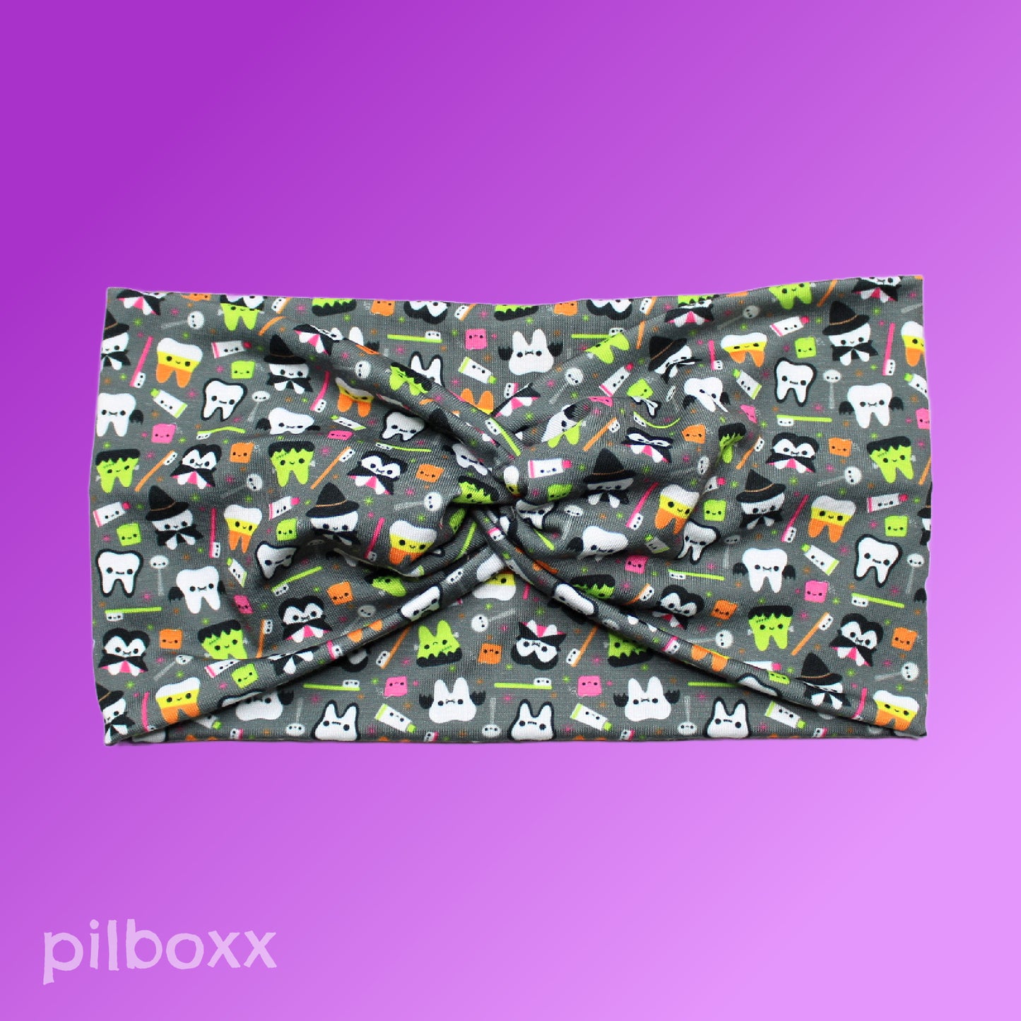Gray Halloween Teeth Headband