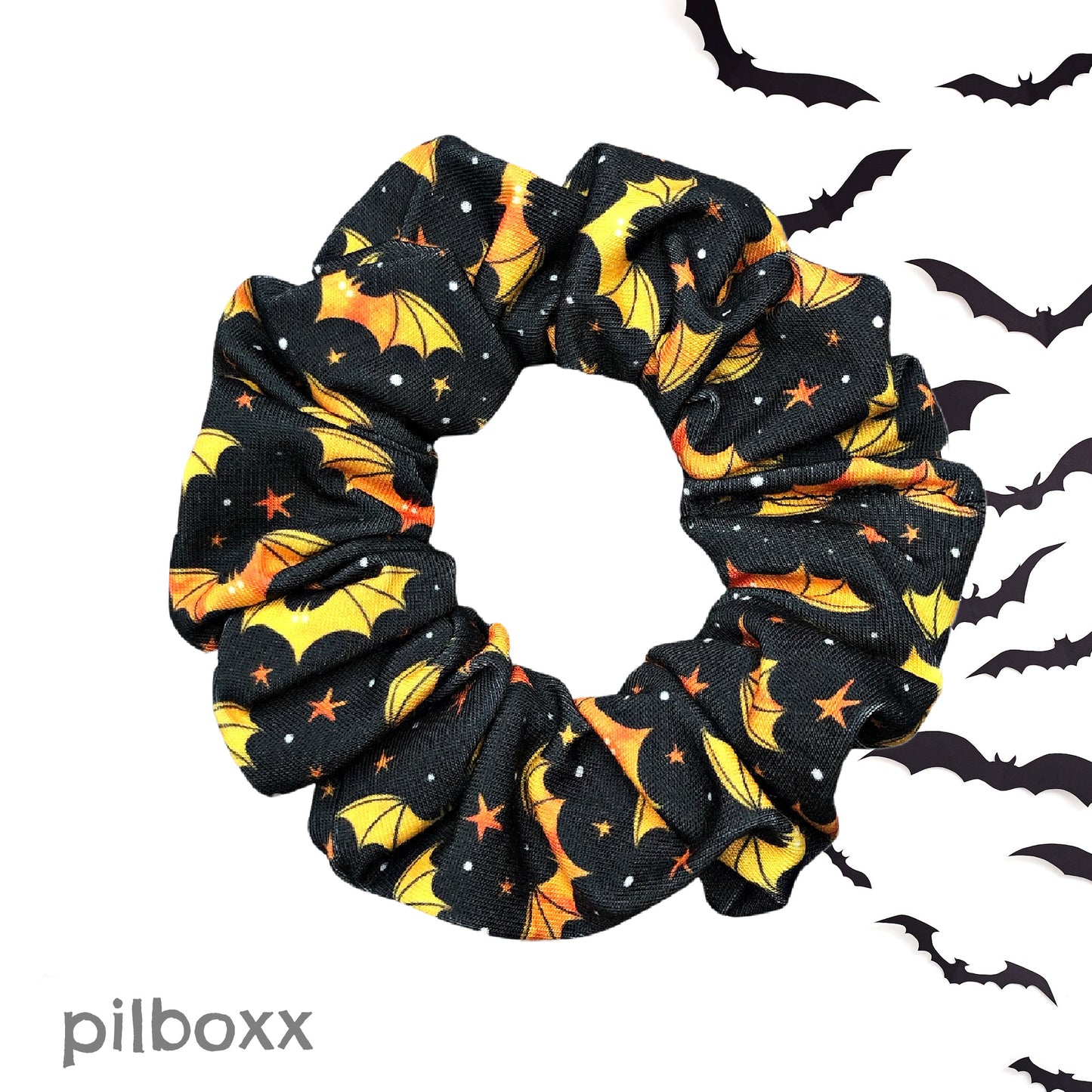 Gothic Bat Hair Scrunchies