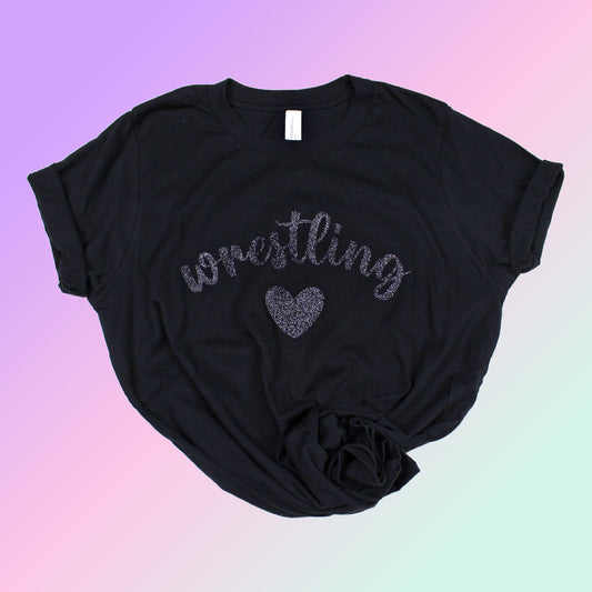 Custom Wrestling Glitter T-shirt