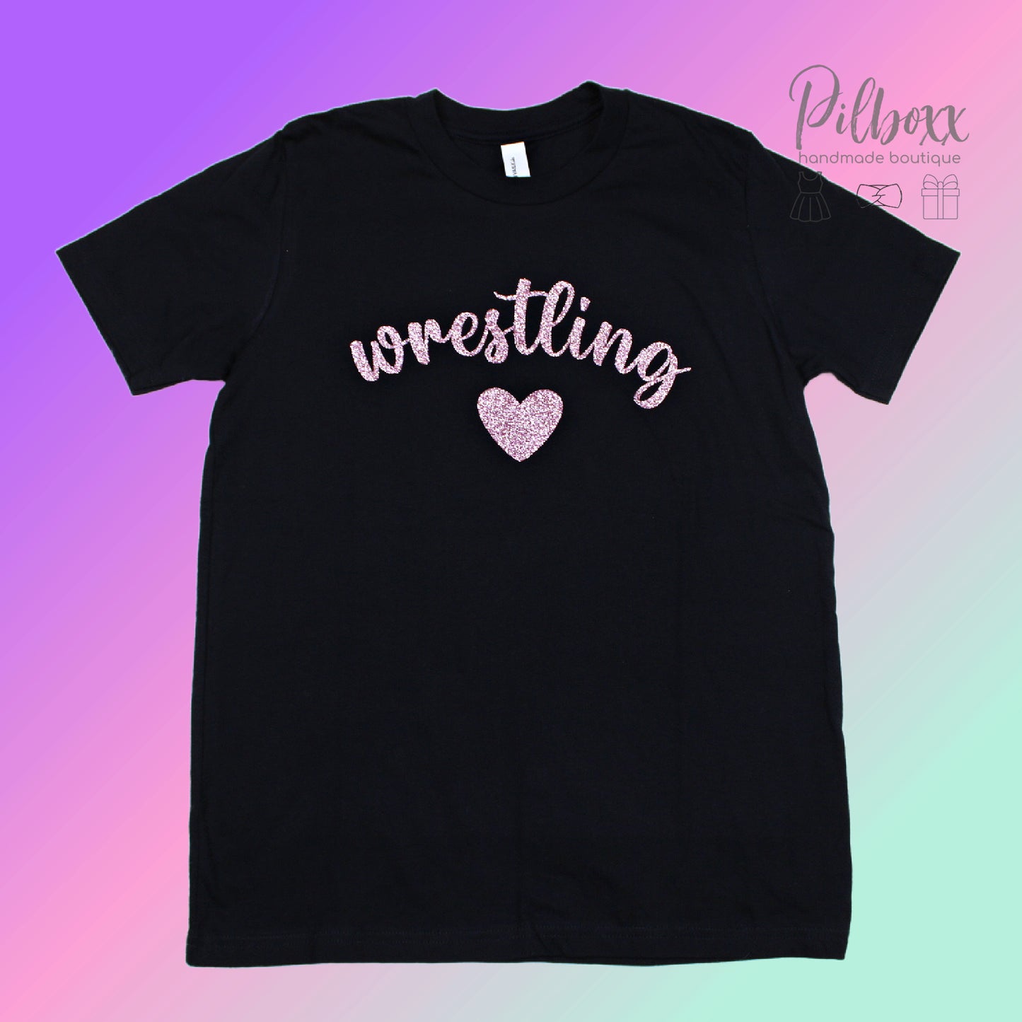 Custom Wrestling Glitter T-shirt