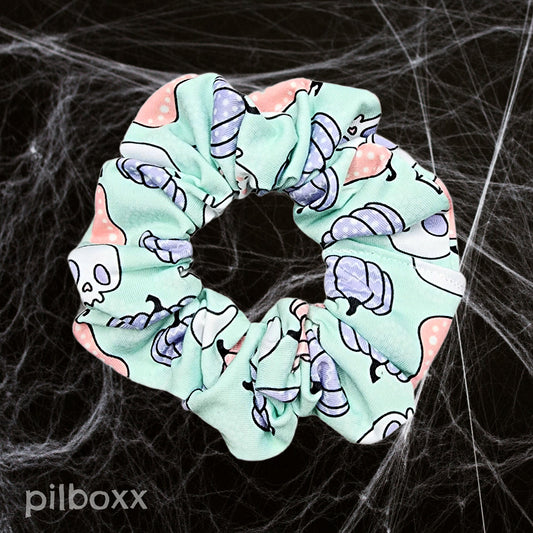 Cutesy Pastel Halloween Scrunchie