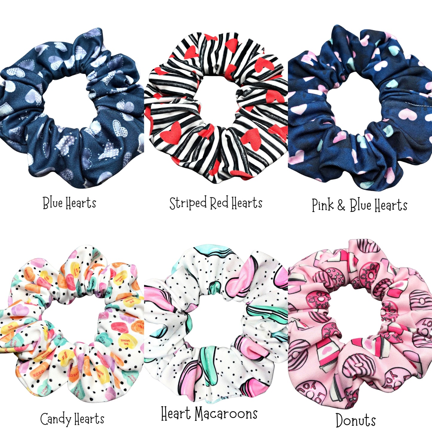 Heart Scrunchies