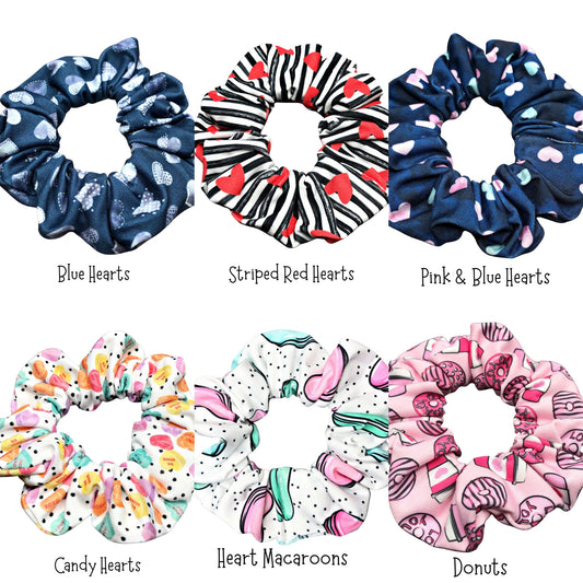 Heart Scrunchies