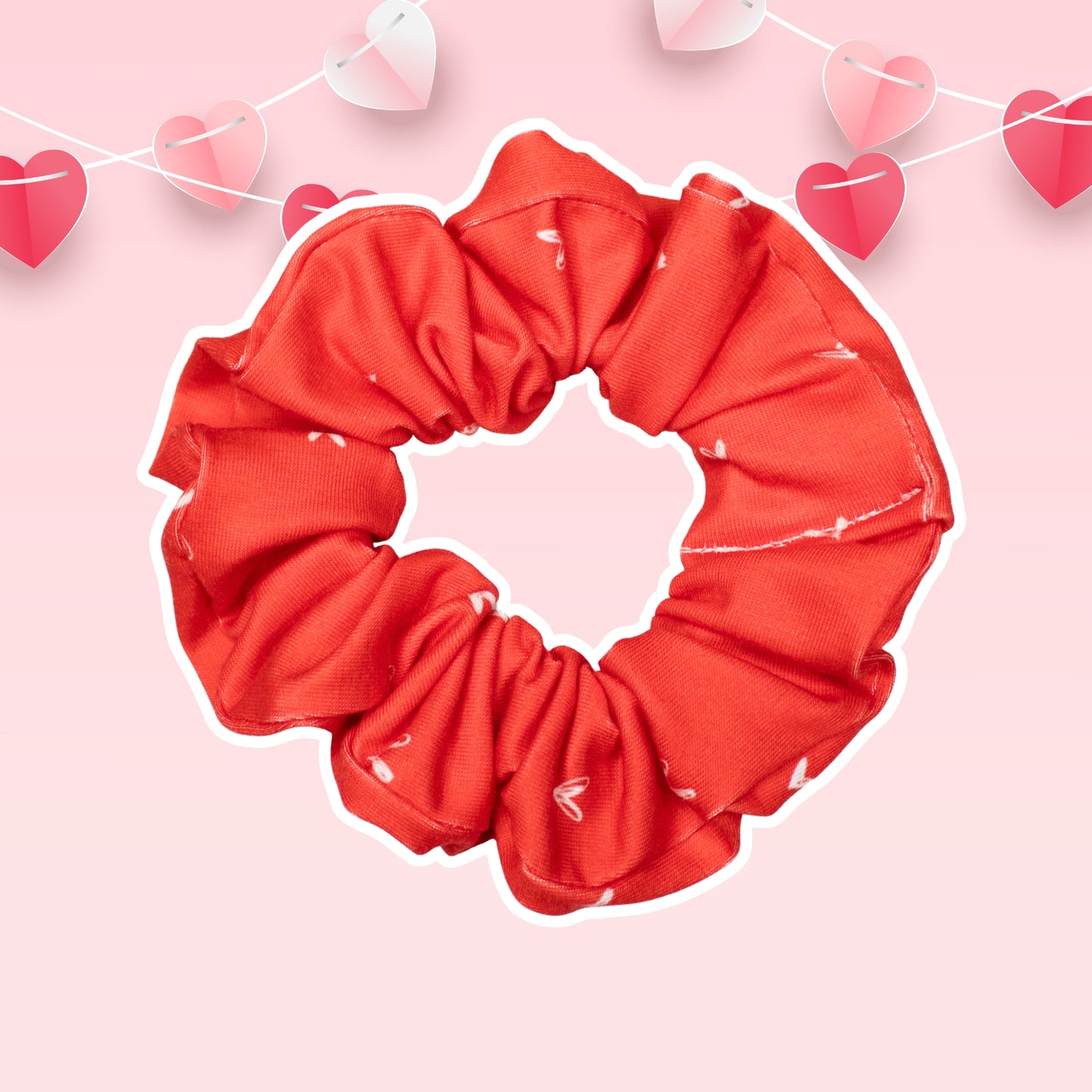 Heart Scrunchies