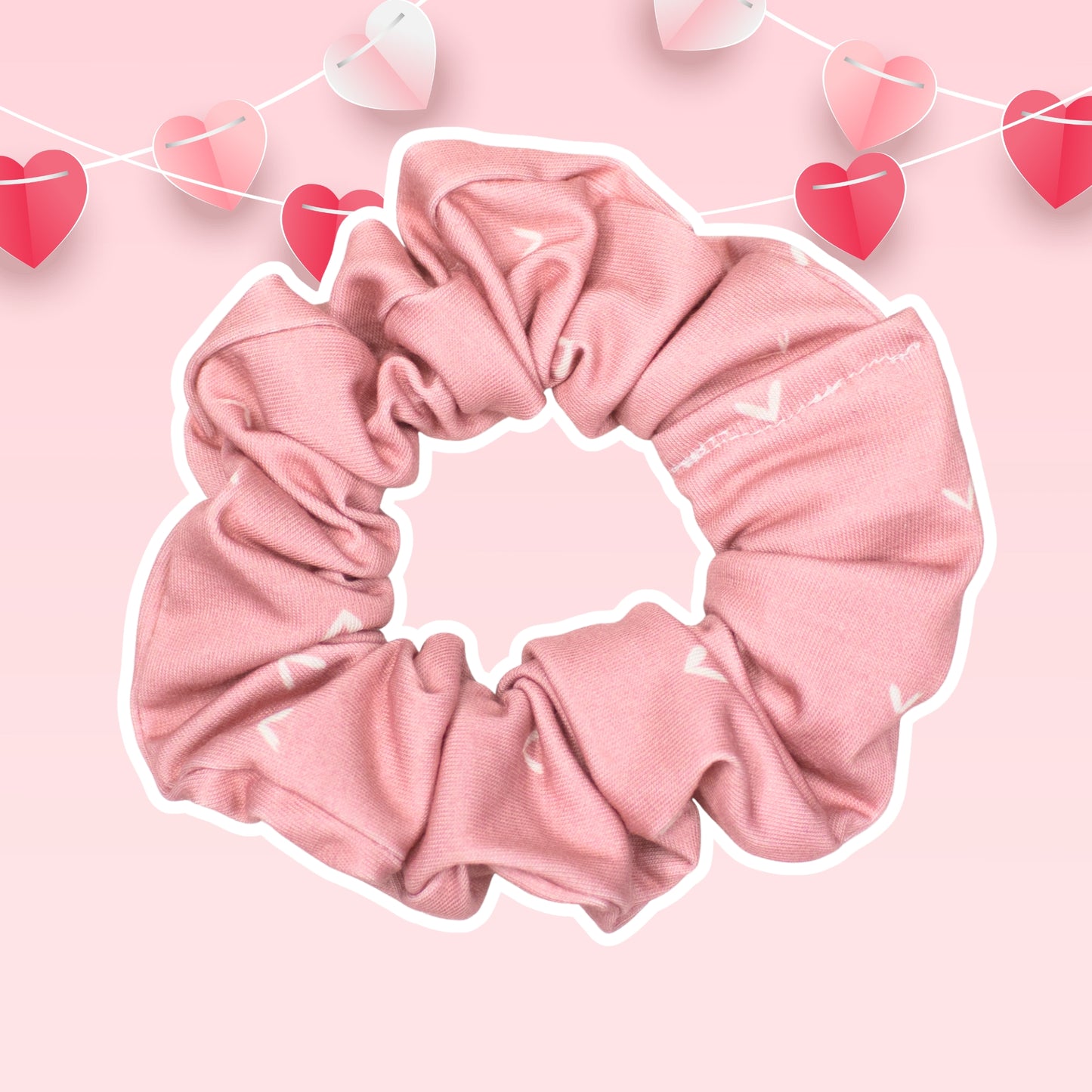 Heart Scrunchies