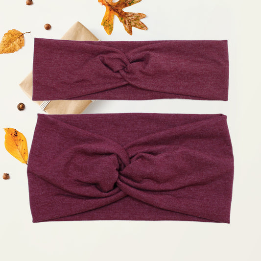 Heather Maroon Headband