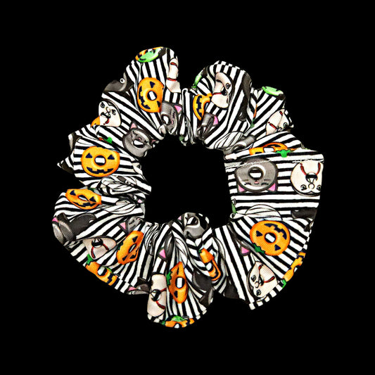 Halloween Donuts Scrunchie