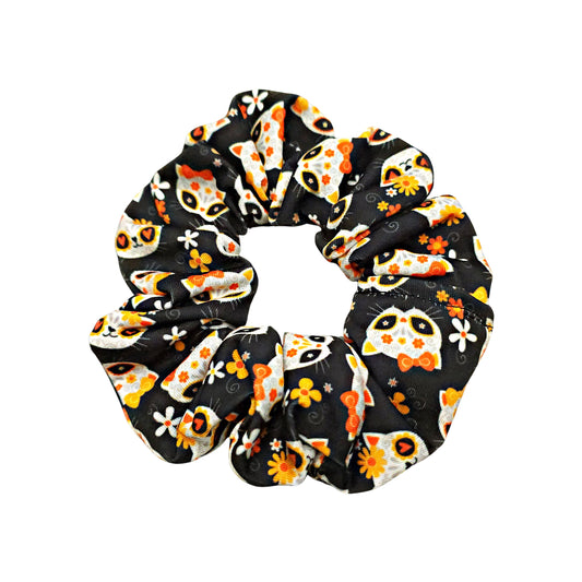 Sugar skull cats Scrunchie