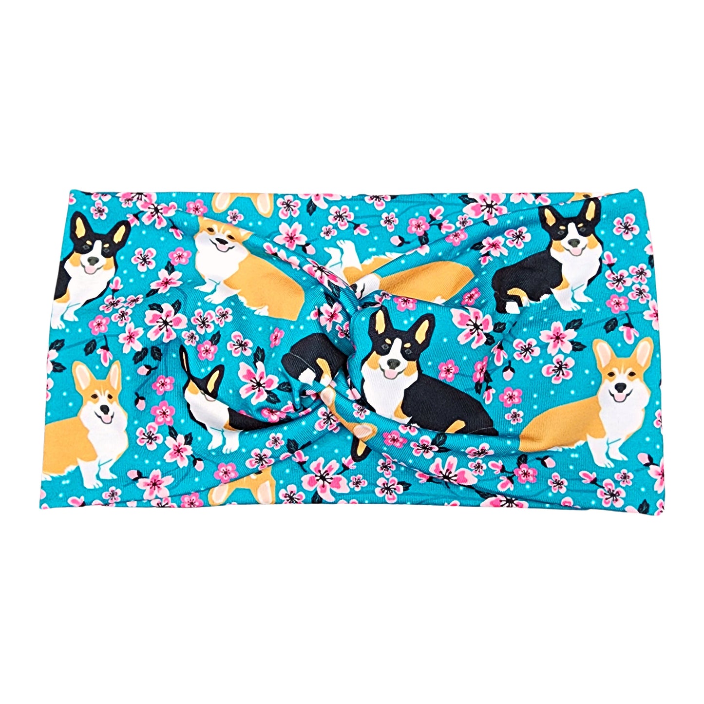 Corgi Dog Print Headbands