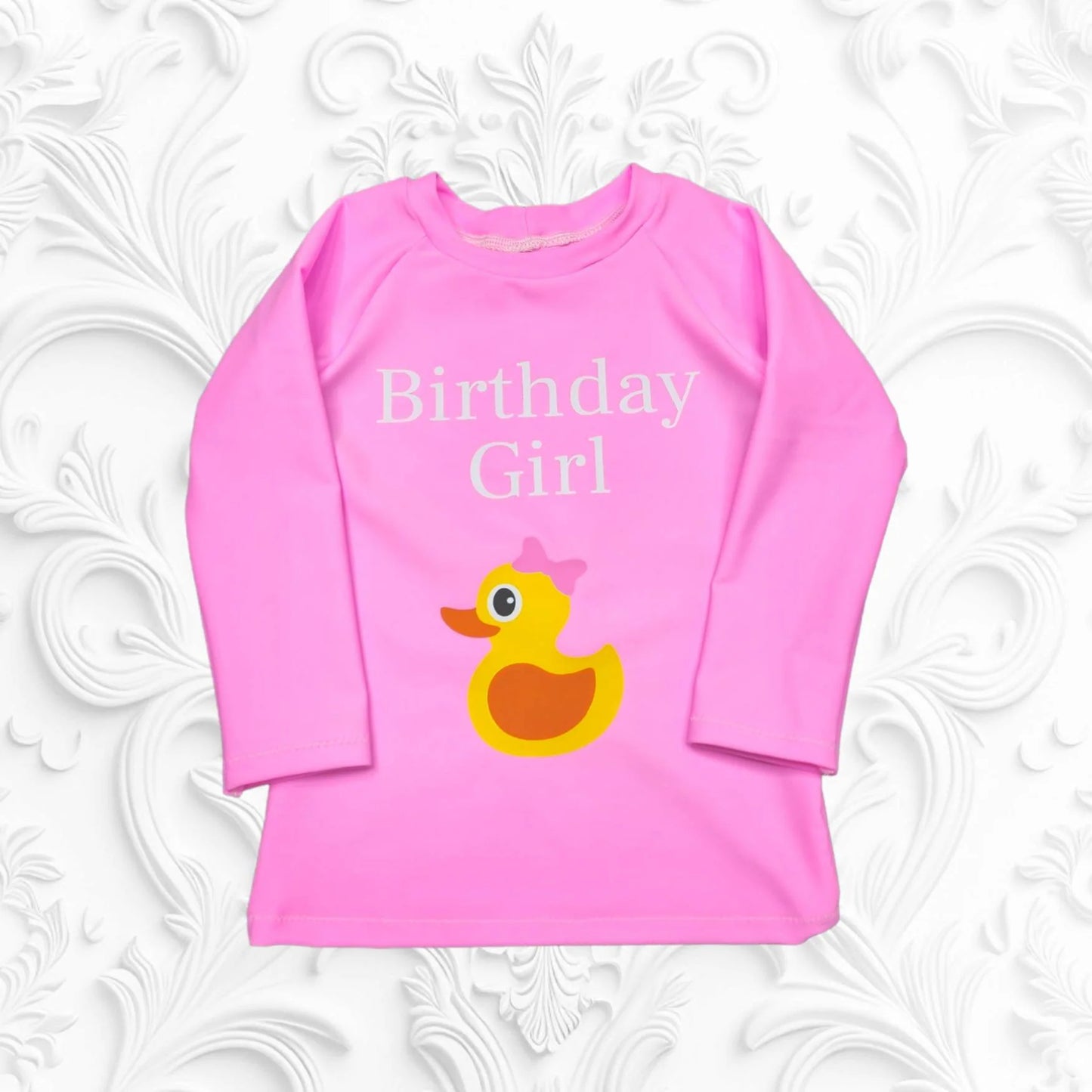 Unisex Solid Swim Shirt for Kids and Toddlers, Custom Rash Guard