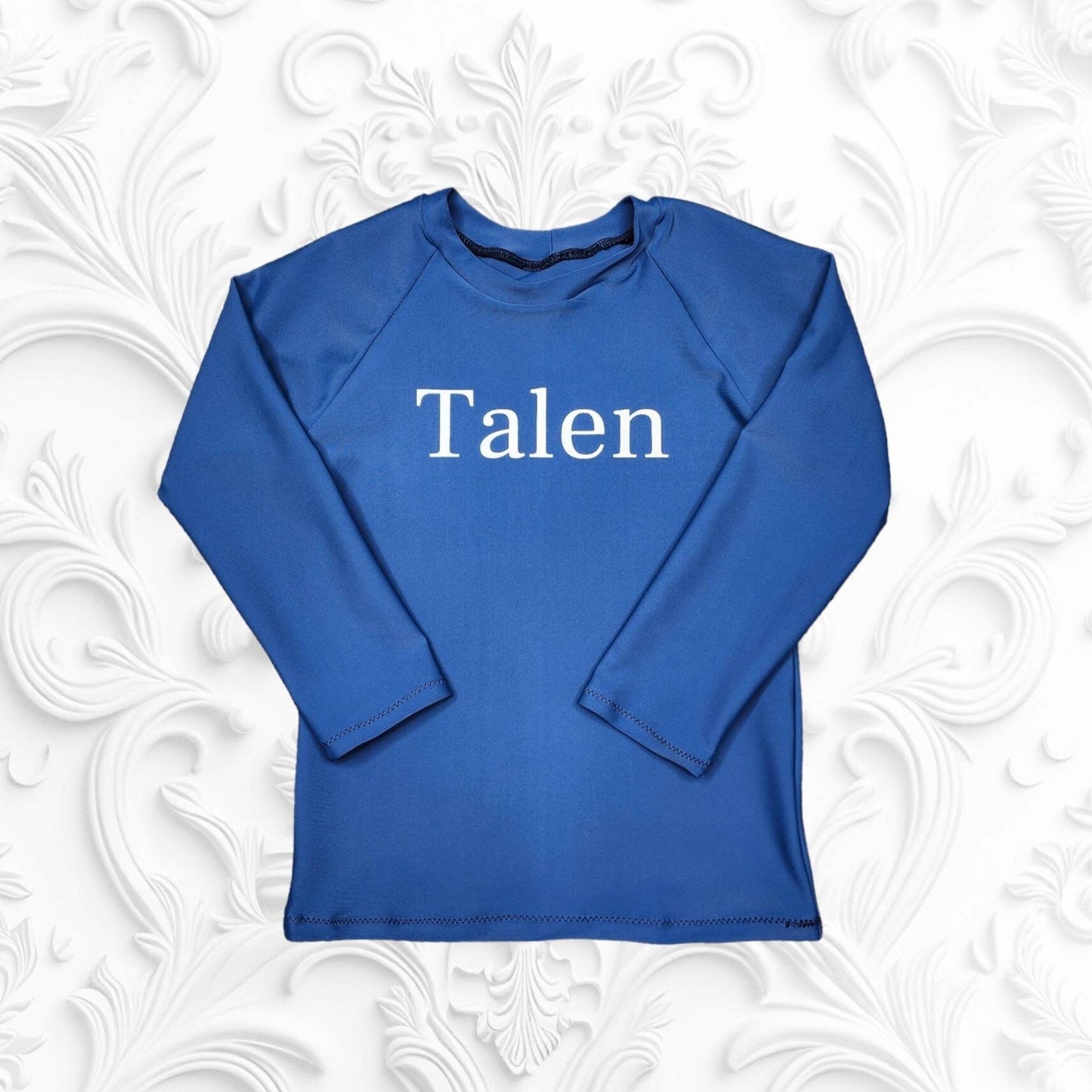 Unisex Solid Swim Shirt for Kids and Toddlers, Custom Rash Guard