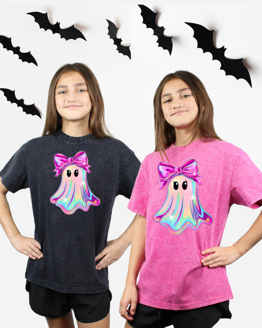 Oversized Girly Ghost Tee, Youth