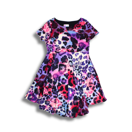 Colorful Leopard Print Dress