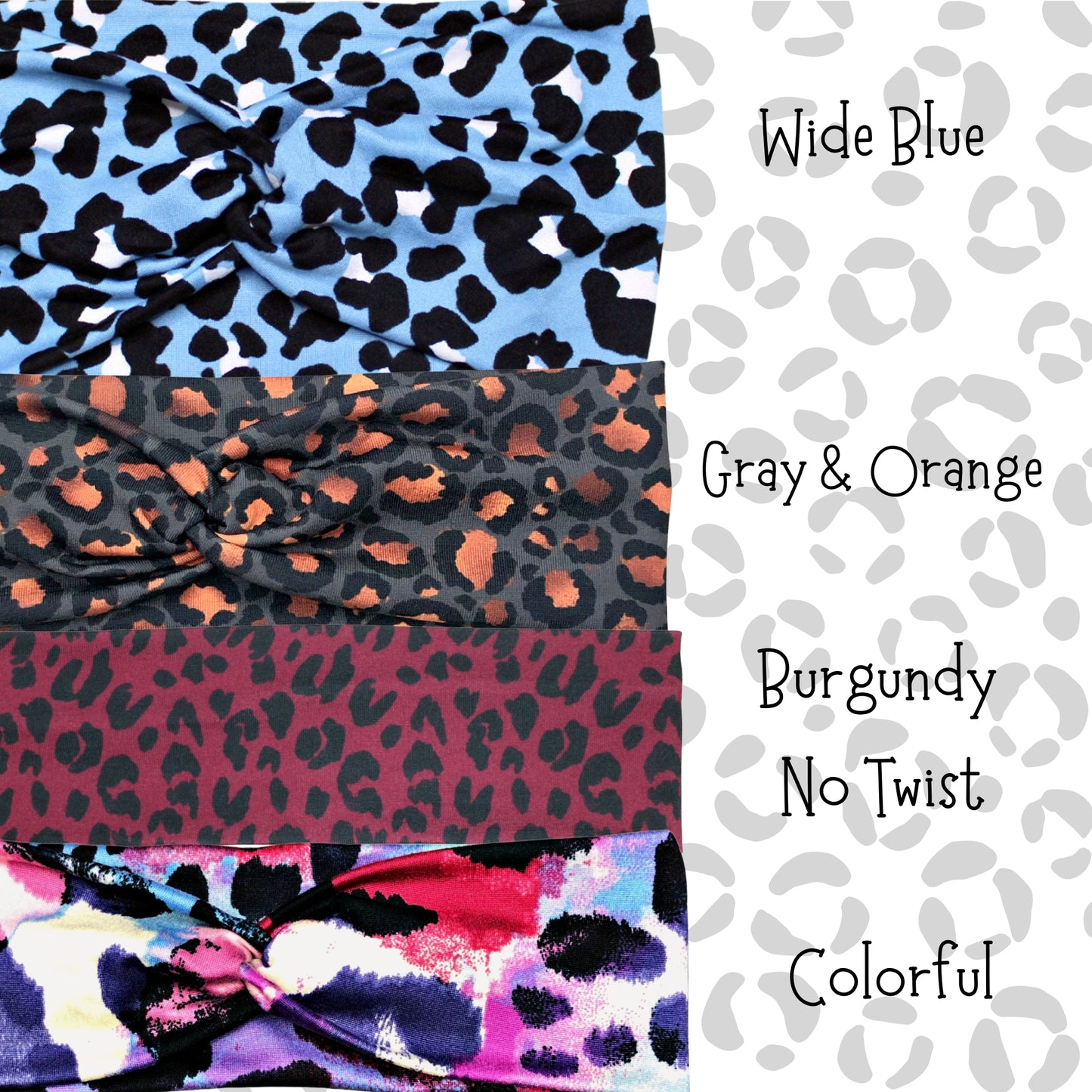 Leopard Print Headbands