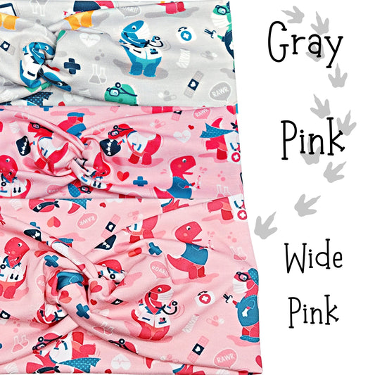 Medical Dinos Headbands