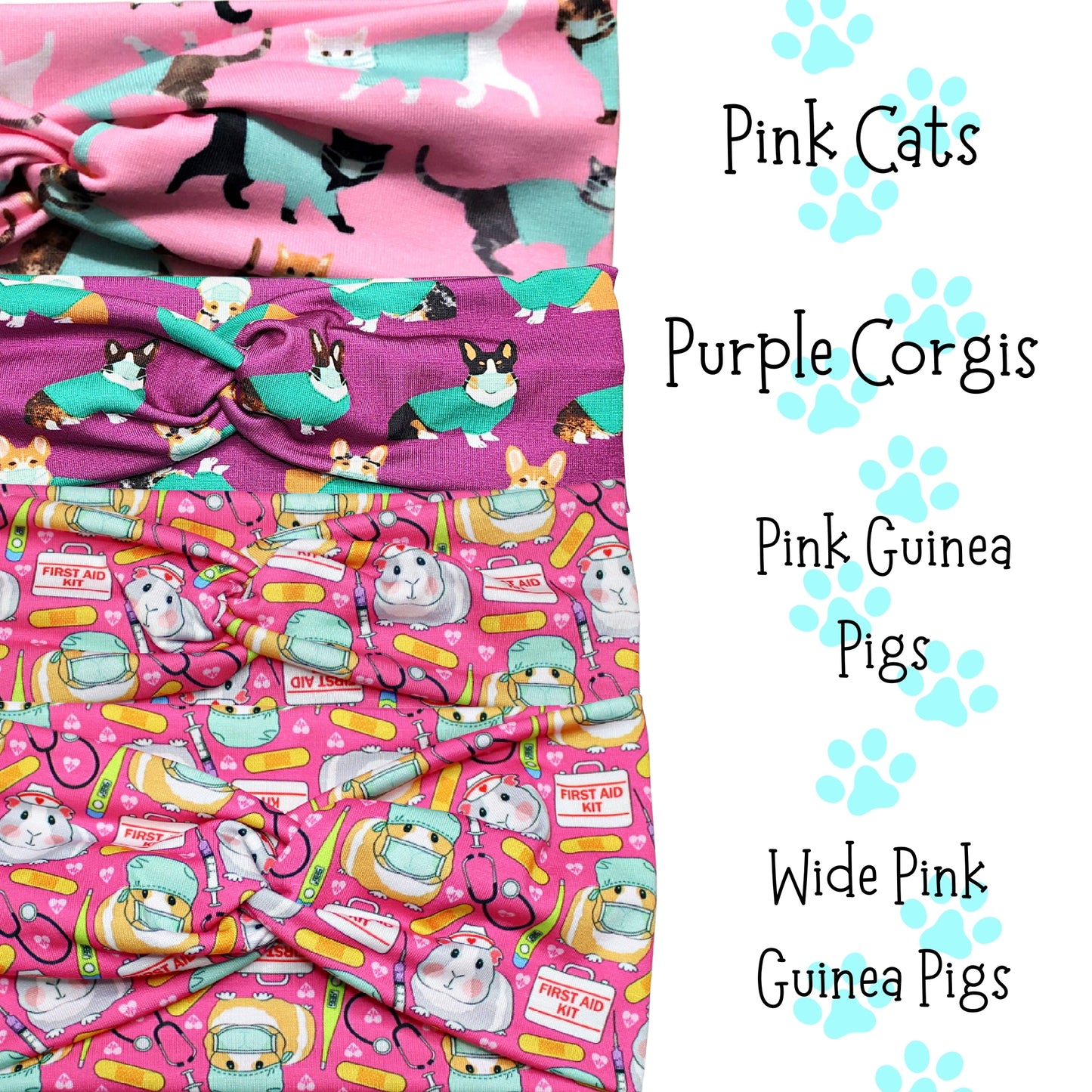 Medical Animals Stretchy Headbands