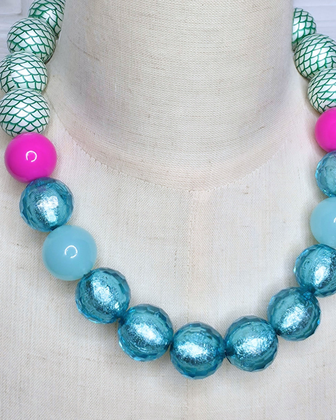 Mermaid Beaded 19" Necklace