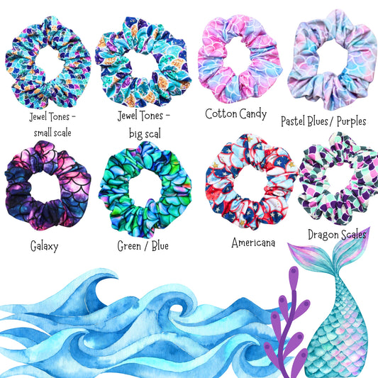 Mermaid Hair Scrunchies