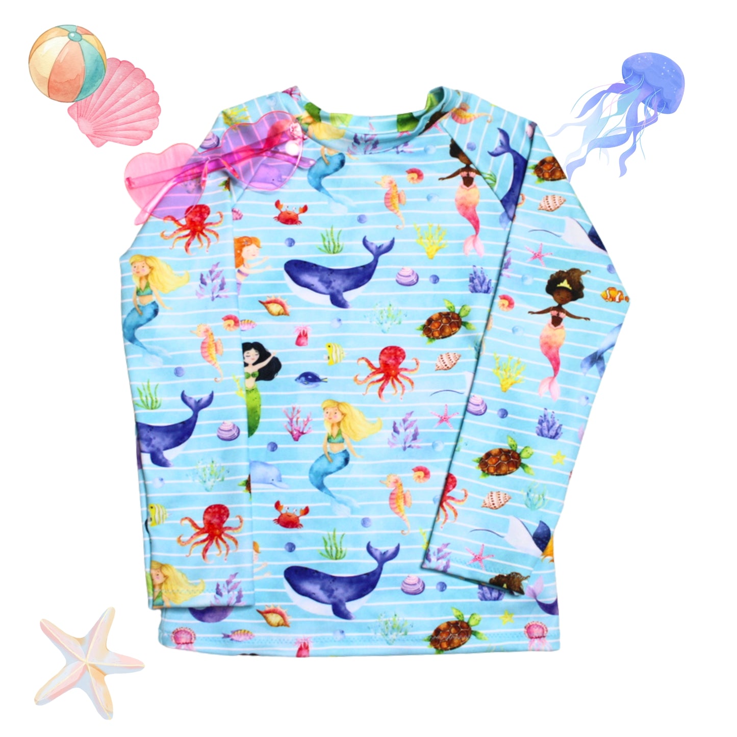 Size 5 Mermaid Rash Guard