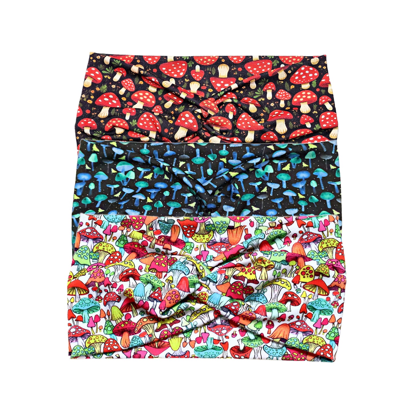 Wide Mushroom Headbands