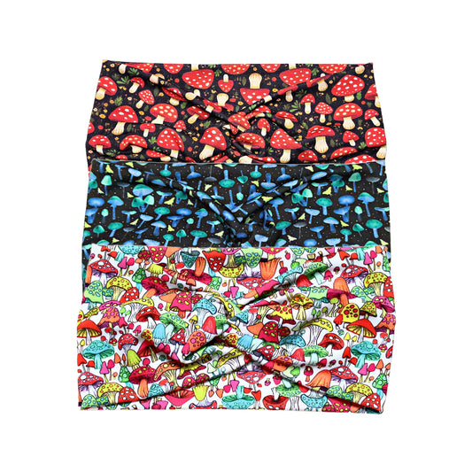 Wide Mushroom Headbands