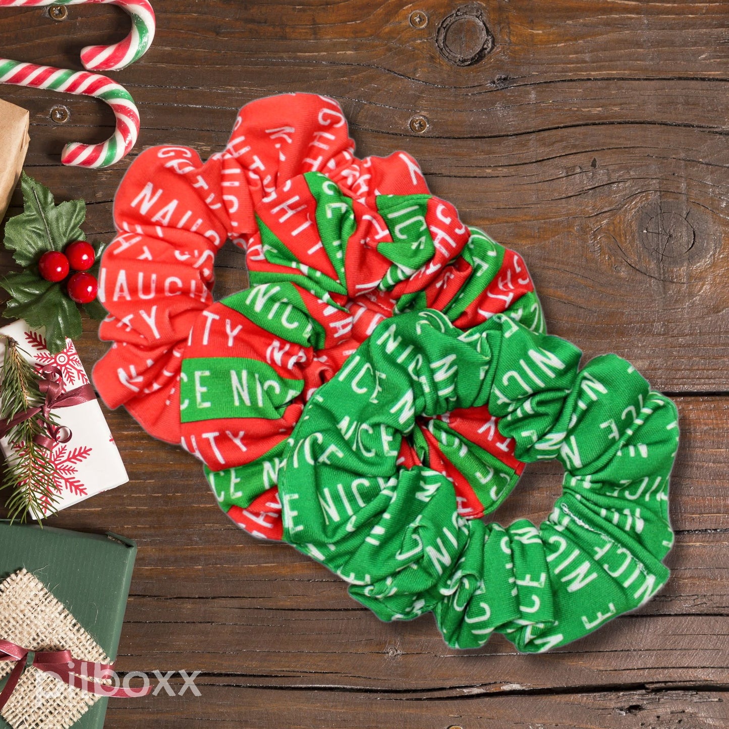 Naughty and Nice Scrunchies