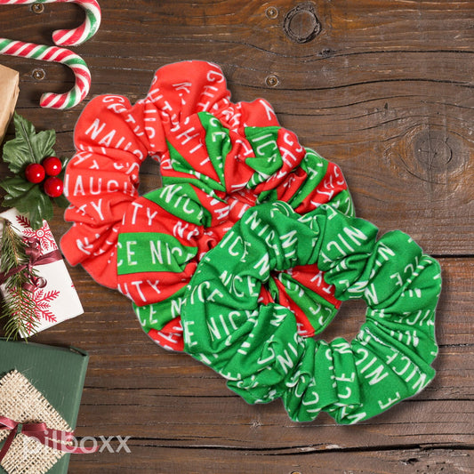 Naughty and Nice Scrunchies